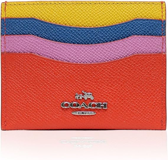 Amazon Co Jp コーチ Coach カードケース レディース アウトレット カラーブロック レザー Id 定期入れ 名刺入れ ブランド アウトレット 64859svor 並行輸入品 シューズ バッグ