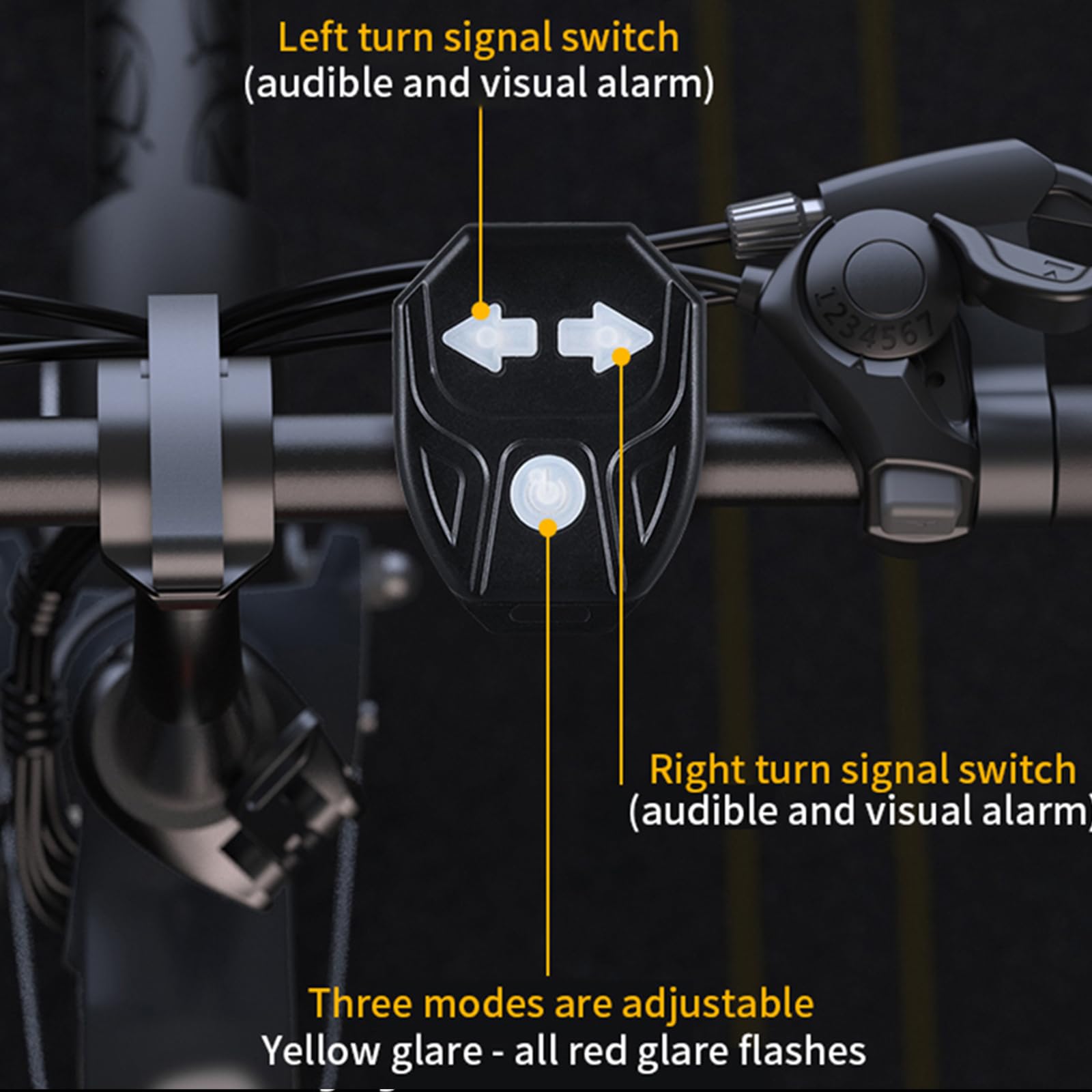 Clignotants de vélo avec télécommande sans fil, lampe arrière LED rechargeable, étanche IPX44 pour vélo de nuit