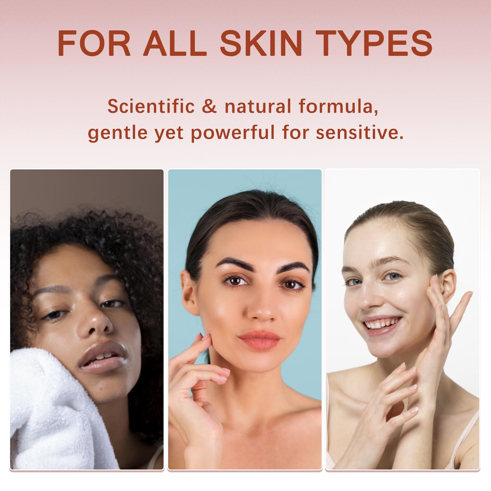 Kit de crema de depilación facial para mujeres – Crema calmante depilatoria y post cuidado, 4 minutos sin dolor e impecable, fórmula vegetal suave para pieles sensibles 5