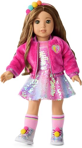 American Girl x DreamWorks Trolls Truly Me - Ropa de muñeca de 18 pulgadas con chaqueta, 7 piezas, a partir de 6 años