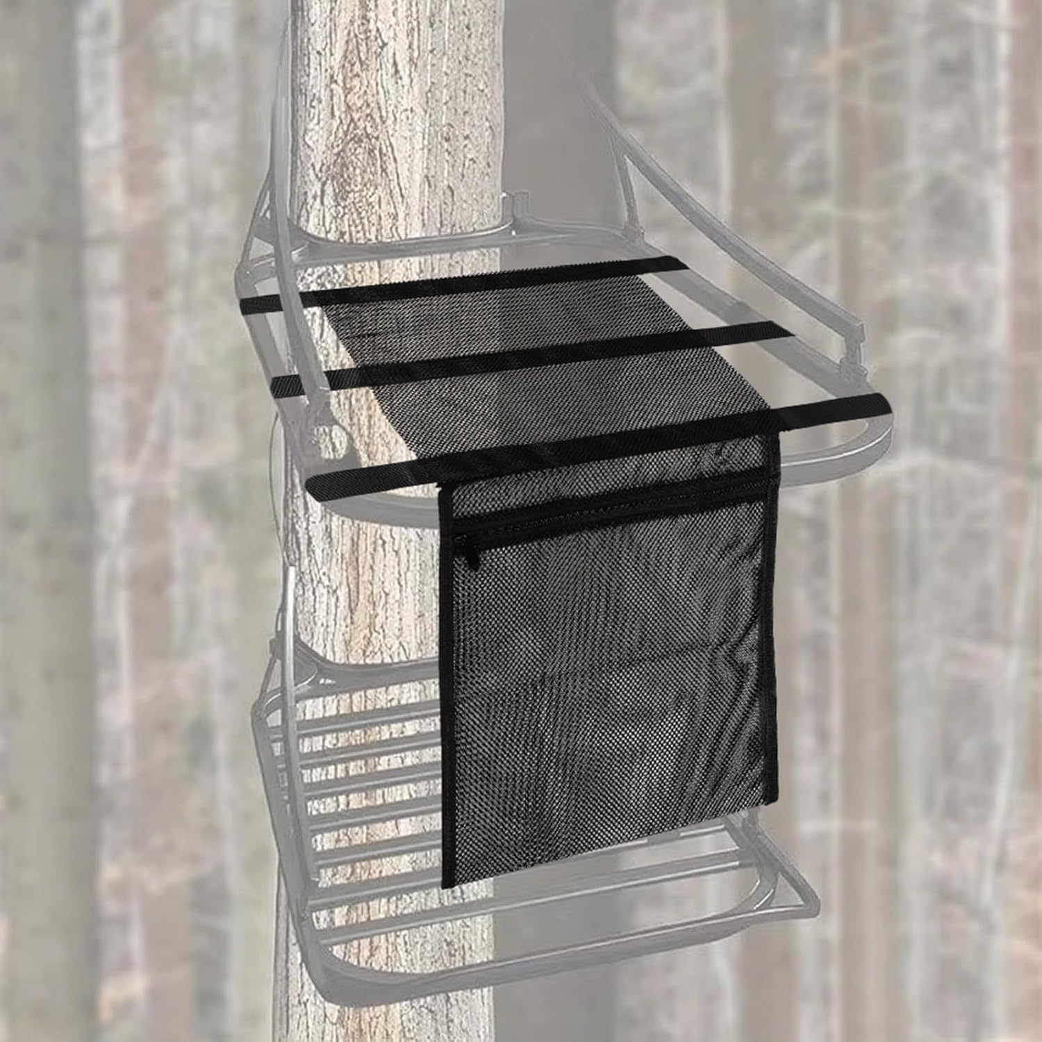 Universal Tree Stand Seat Replacement with Pocket, Adjustable Nylon Hunting Seat Cushion Lightweight Hunting Accessories for Climbing & Ladder Stands