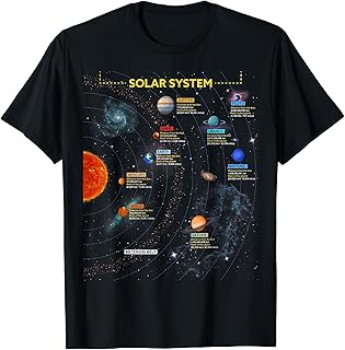 Solar System T Shirt - Perfect Space Enthusiasts Gift Tshirt T-Shirt