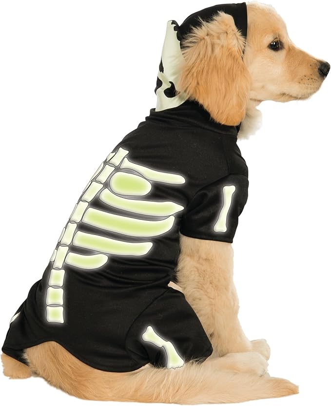 Disfraz Esqueleto Brillante para Perros o Gatos Talla XL miniatura 2