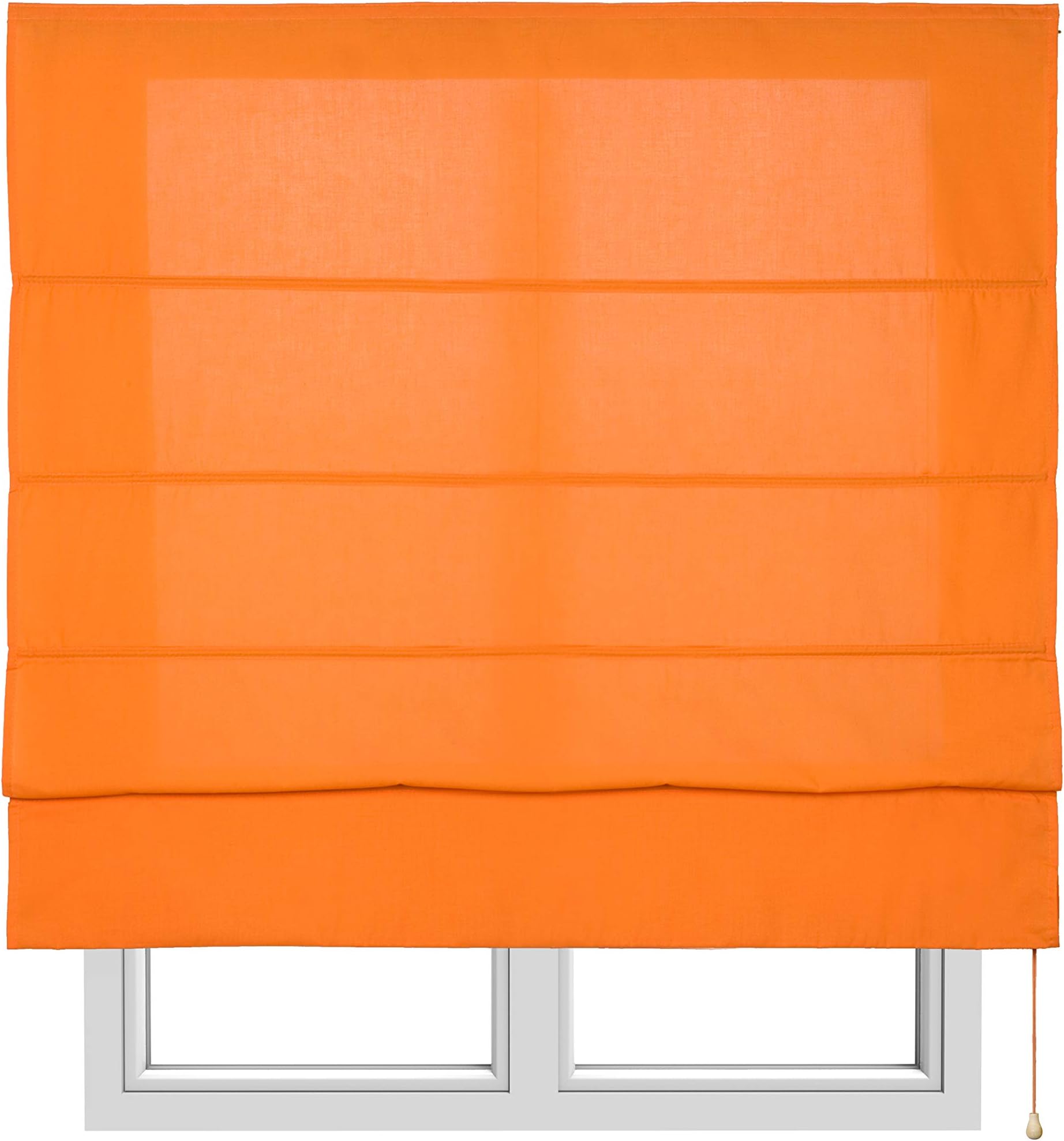 Estores Basic Folding Blind with Rods, Orange 120x4x175 cm orange