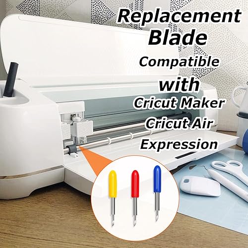Miniatura 4 de 60 cuchillas de repuesto compatibles con máquinas de corte de vinilo Cricut Explore Air 2Air 3 Maker Expression, cuchillas de punta fina de 60 grados