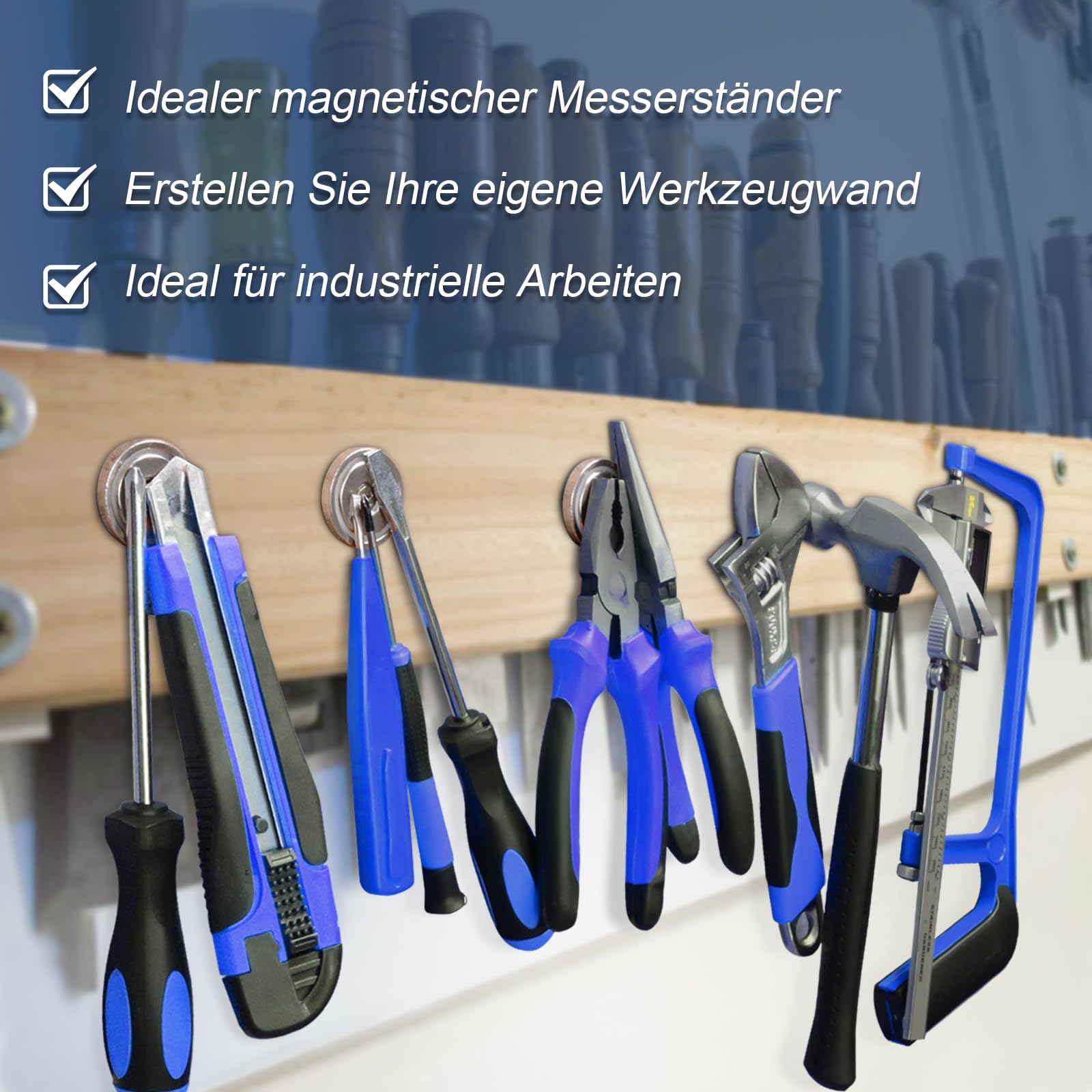 Aenienoe Magneten sterk met gat 10 kg kracht magneten rond 20 mm neodymium magneet om vast te schroeven potmagneet schroeven werkplaatsinrichting 8 stuks