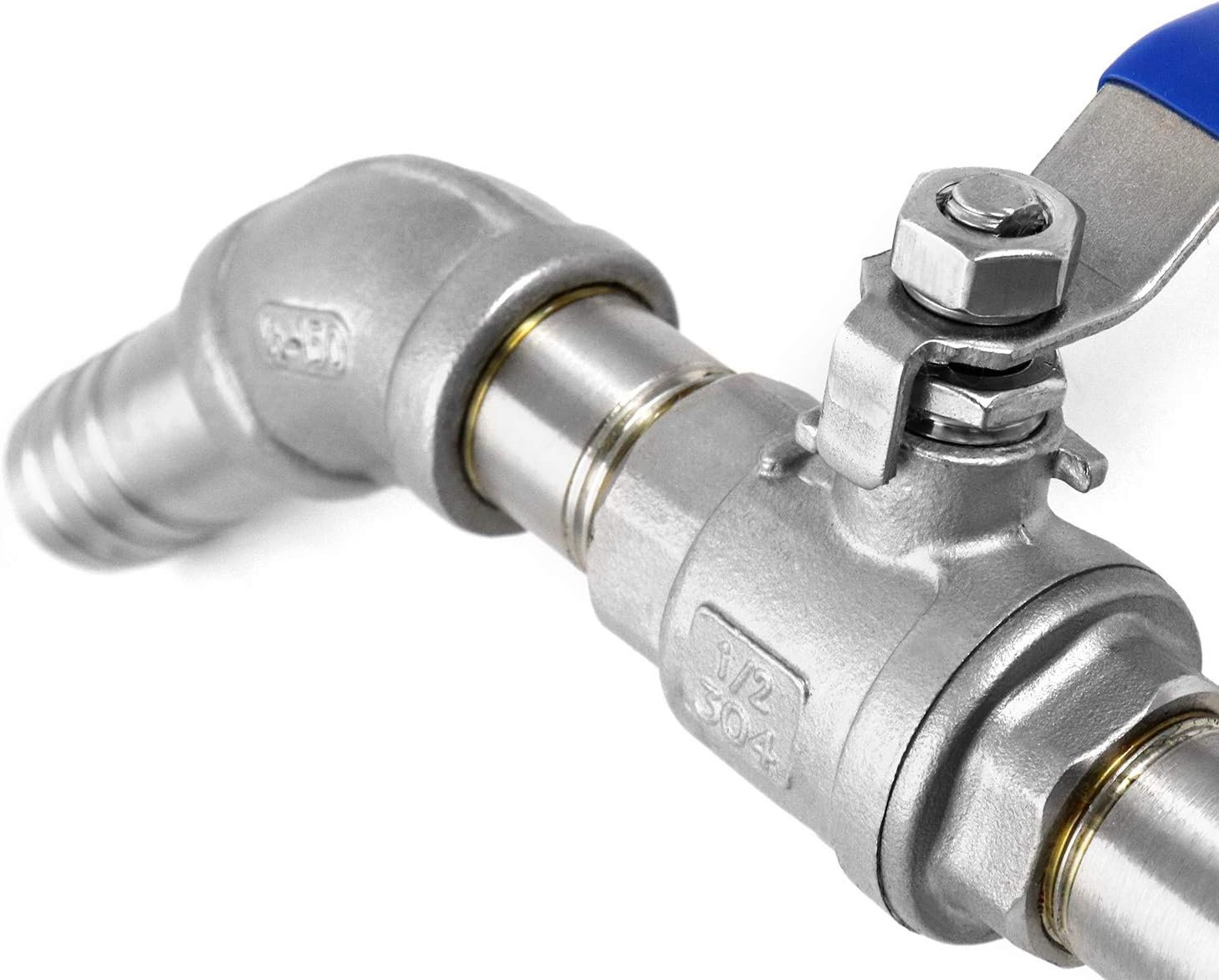 QWORK 2" Drum Faucet Stainless Steel Barrel Faucet with EPDM Gasket and 3/4" Outlet for 55 Gallon Drum : Industrial & Scientific