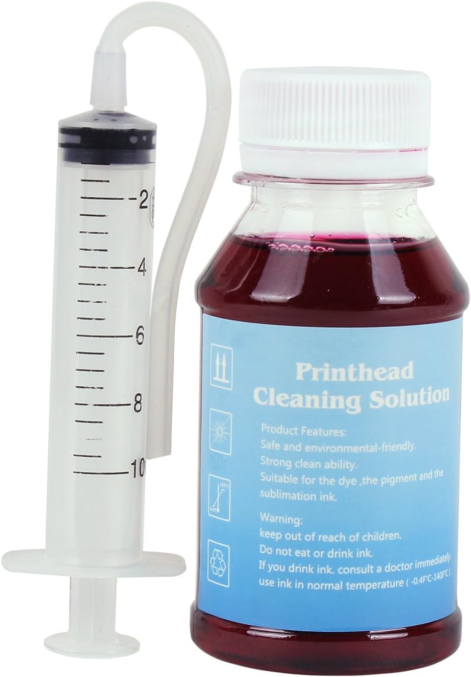 Inkjet Printers Printhead Cleaner for Stylus TX100 NX220 T21 T20E T20 T13 T11 T10-3.4oz 100ml Cleaning Kit