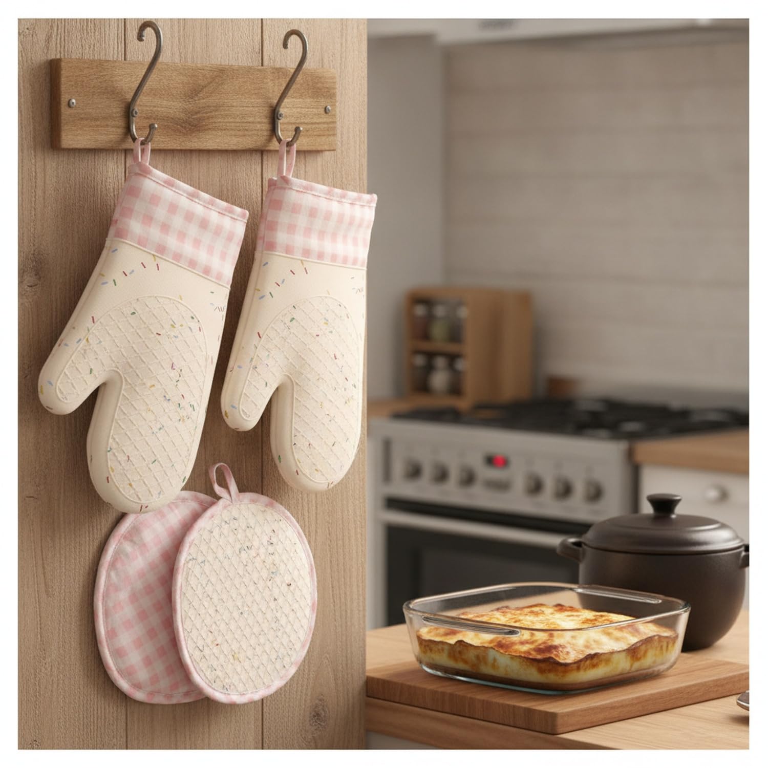 Set Guanti da Forno e Presine