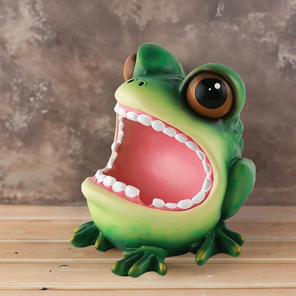 Amazon.co.jp: かわいい灰皿 動物 | ホーム灰皿 動物像 - 樹脂カエルの
