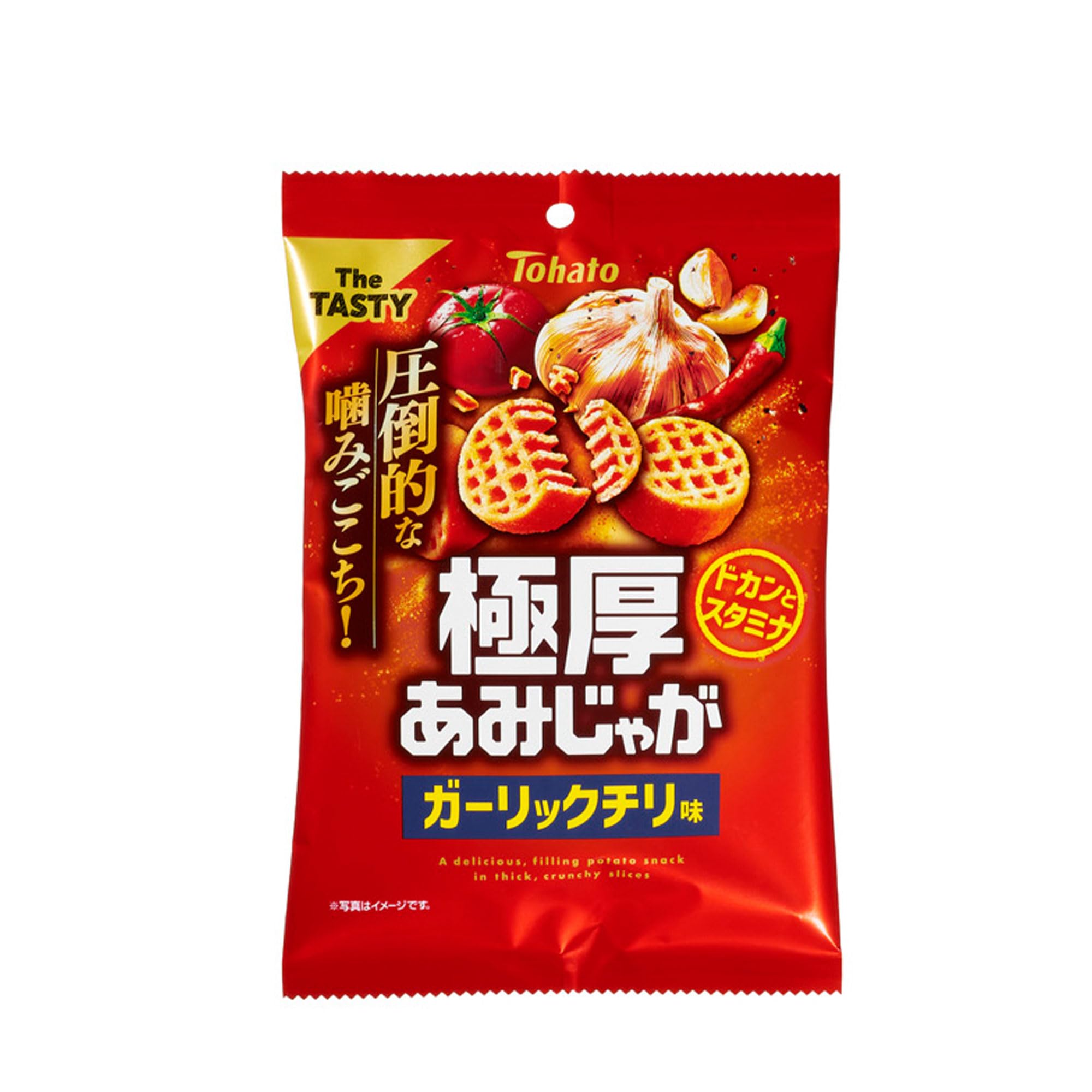 Amazon.co.jp: 東ハト 極厚あみじゃがガーリックチリ味 45g×12袋