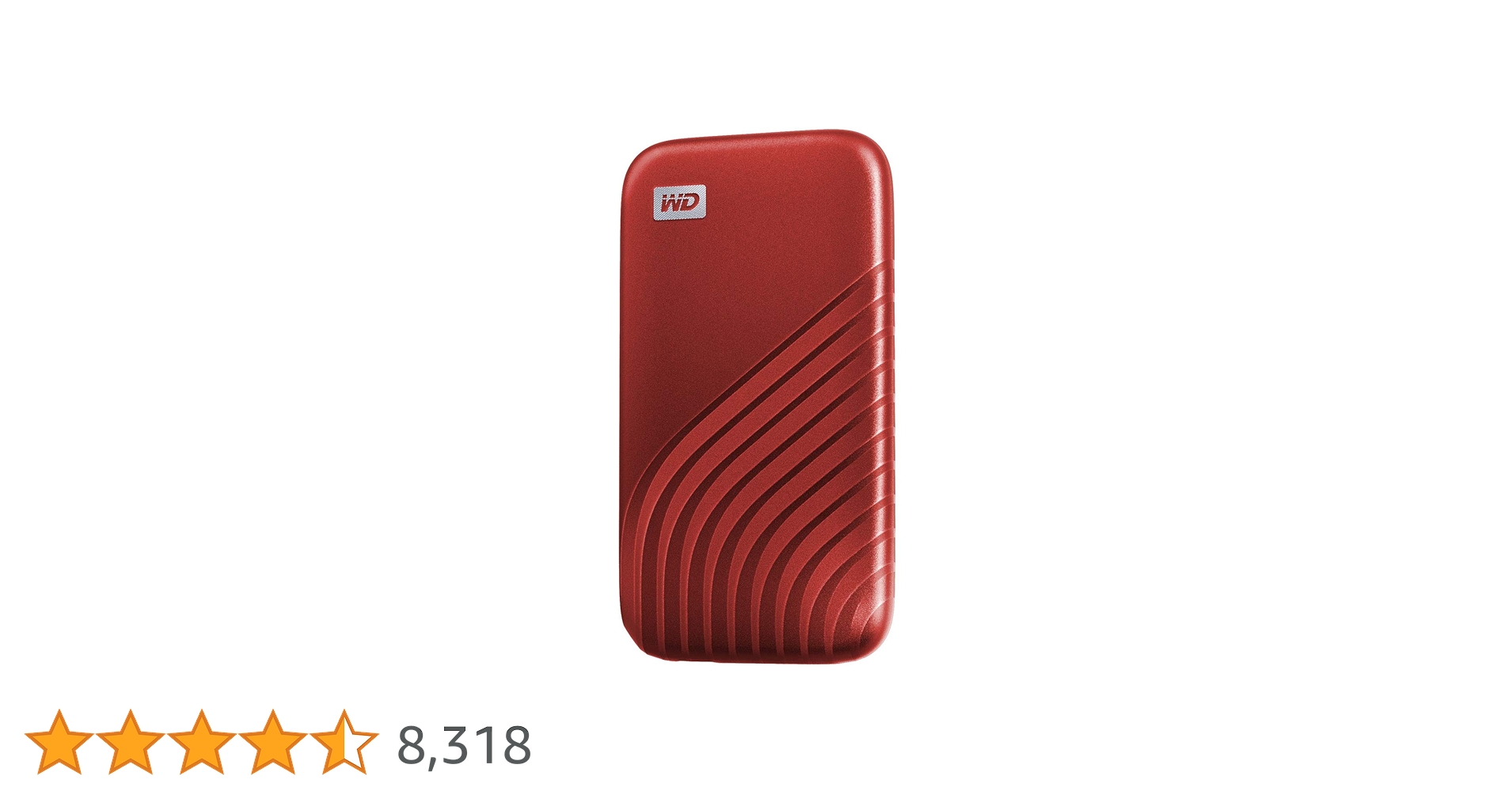 外付けハードディスク・ドライブ WD My Passport SSD 2TB Dysk zewnętrzny WD My Passport SSD 2TB Czerwony