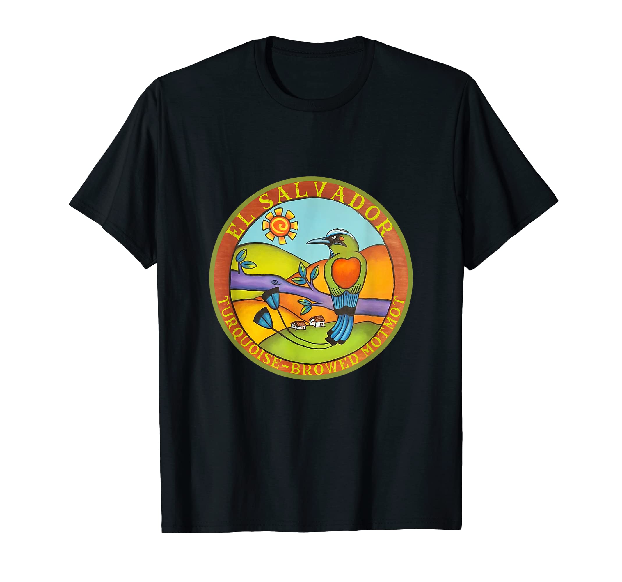 El Salvador Turquoise Browed Motmot bird watching travel T-Shirt