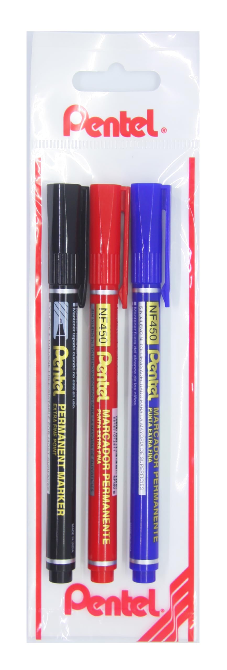 Pentel MARCADOR Permanent Markör - Ekstra İnce Uç SİY-KIR-MAV