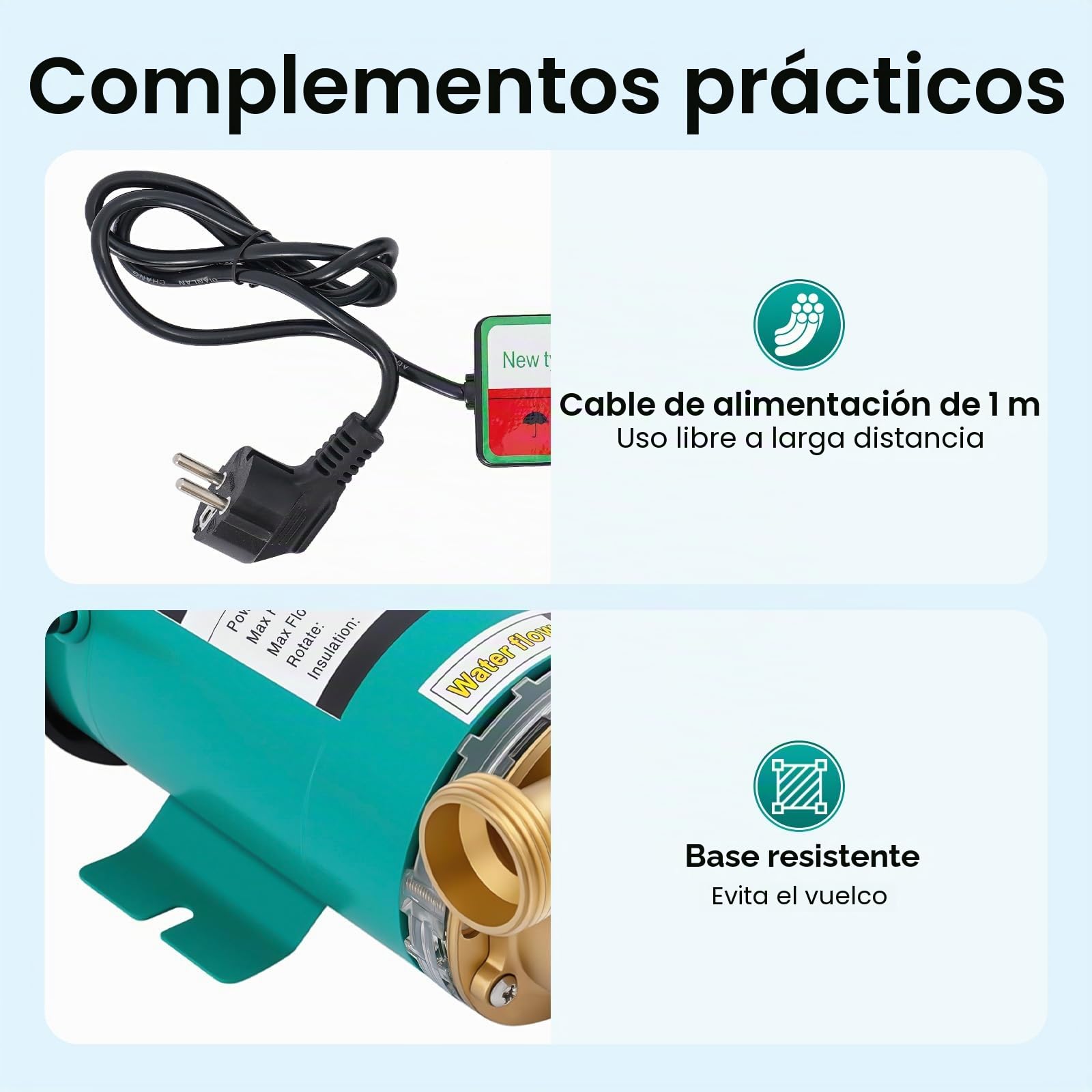 Bomba De Elevación De Presión Automática De Agua Caliente Para Fuentes, Lagos, Estanques Y Barriles De Lluvia, 230 V, 120 W, 25 L/Min, Negro