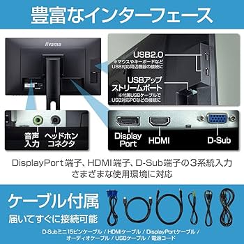 Amazon.co.jp: iiyama モニター ディスプレイ XB2481HSU-B3