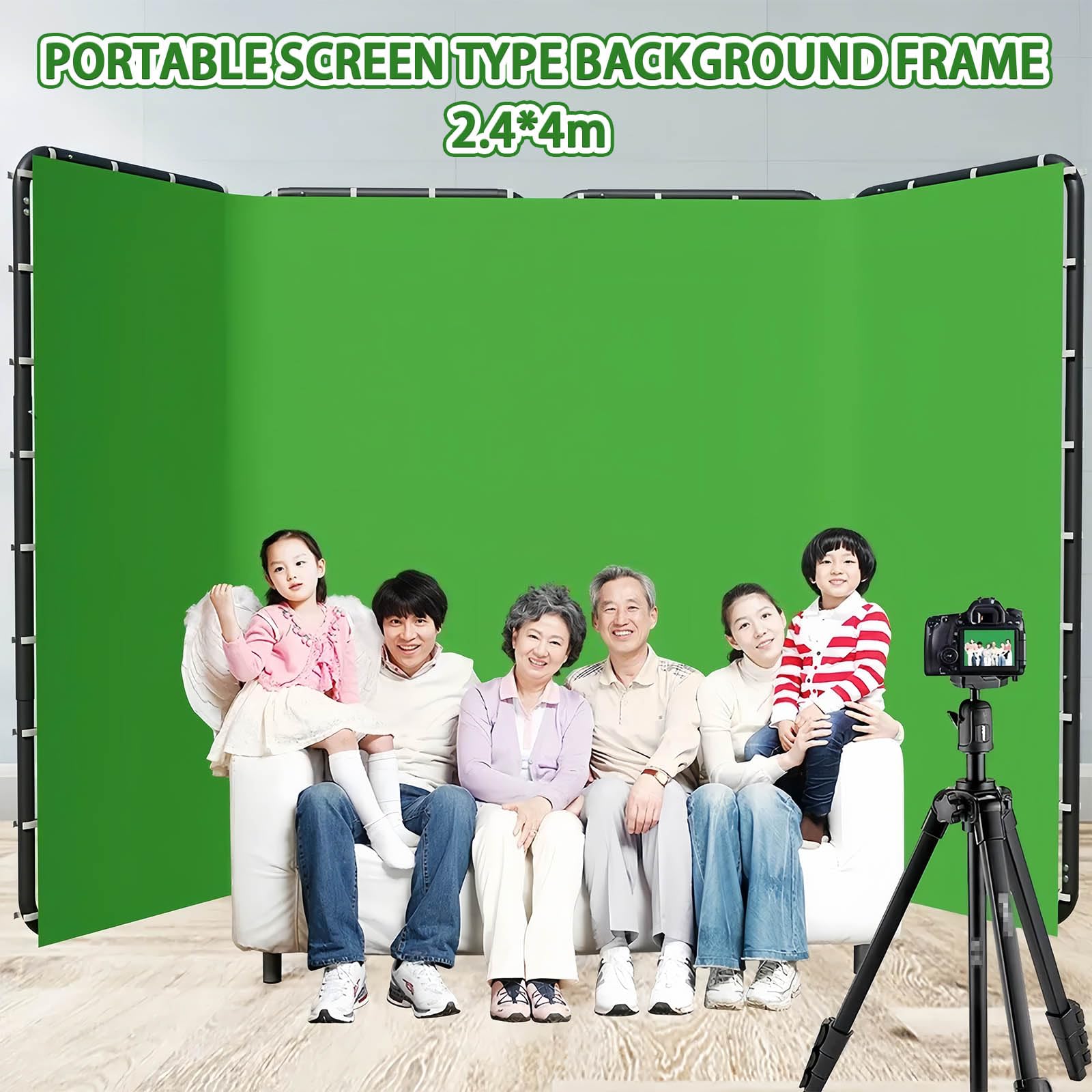 Grande schermo fotografico con sistema di supporto per la produzione professionale di foto e video
