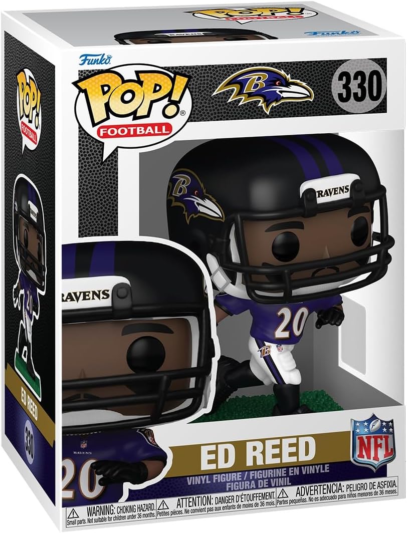 Funko Pop! NFL: Legends - Ed Reed - Ravens - Collectable Vinyl Figure - Gift Idea - Official Merchandise - Toys for Kids & Adults - Sports Fans - Model Figure for Collectors