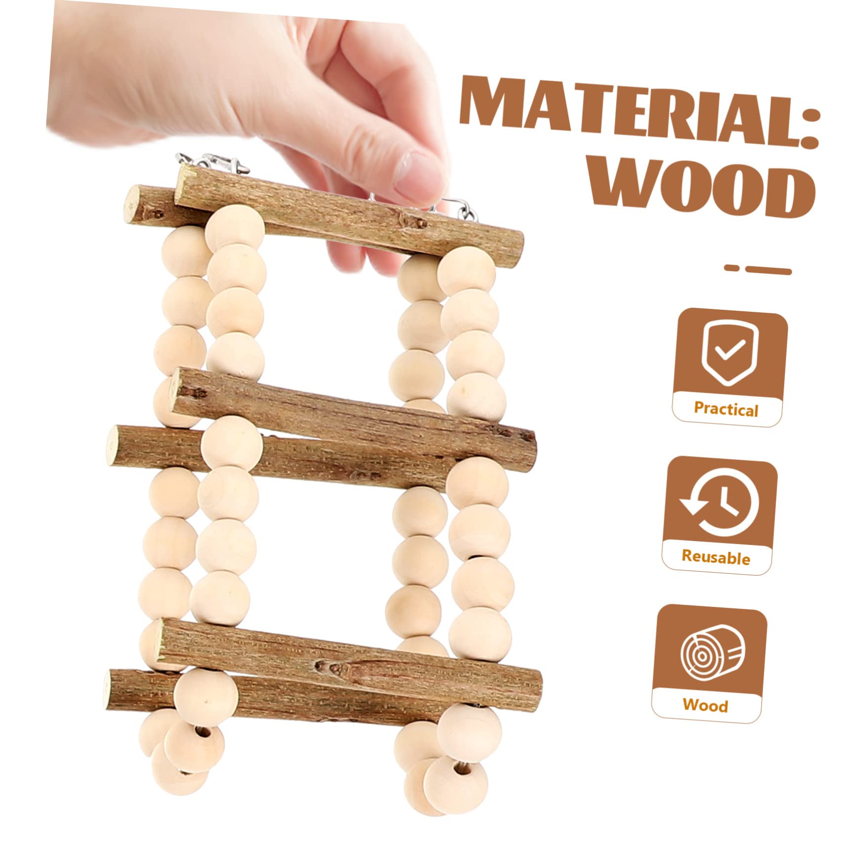 Luxshiny 1 set Giocattoli da Masticare per Pappagalli Accessori per Uccelli con Gancio Mobile per Cockatiel e Pappagalli Mantiene gli Uccelli e