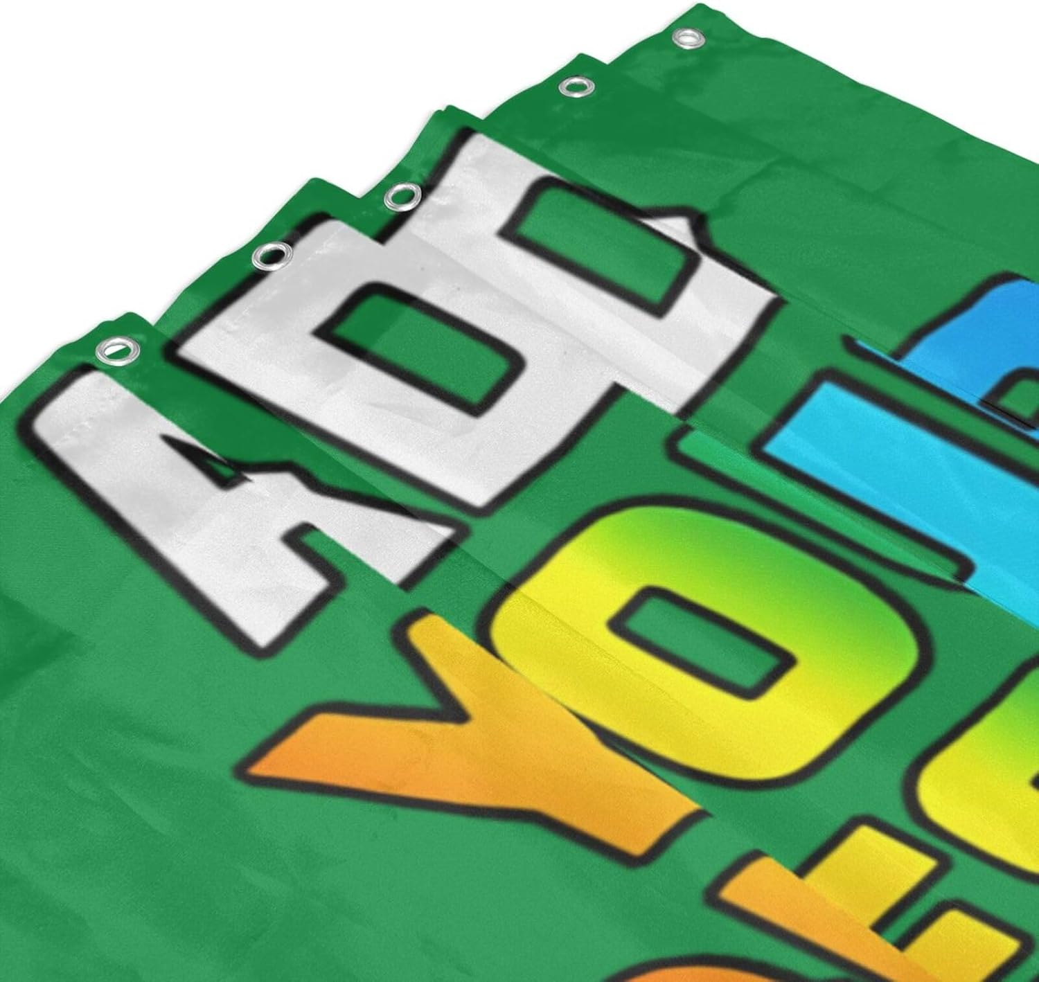 Personalized Shower Curtains 72x72 Inch Custom Shower Curtain with Picture/Text/Logo for Halloween Bathroom Customized Shower Curtain with 12 Hooks for Bathroom Washroom Hotel Home Decor, Green