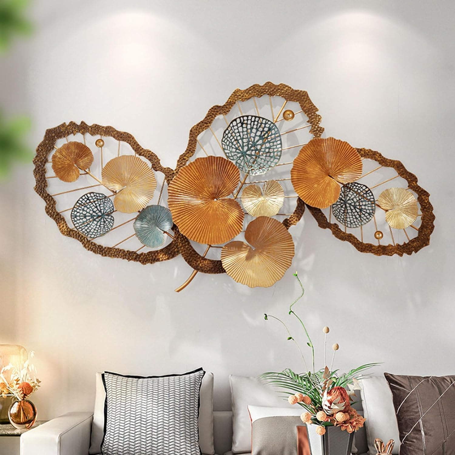 Amazon.co.jp: 壁飾り 壁面装飾 壁の装飾 金属壁アート装飾家の壁の