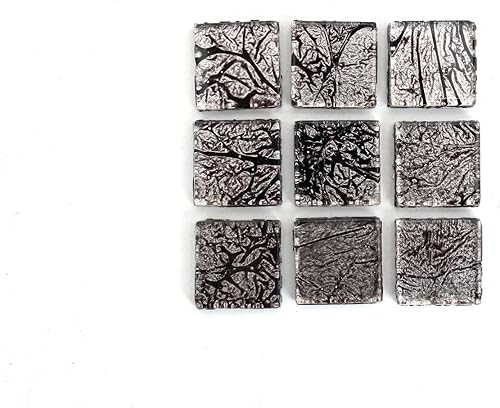 Miniatura 2 de Milltown Merchants Azulejo de mosaico de lámina de 34 de pulgada (0.787 in), 1 libra (bolsa de 16 onzas) (1 libra, plateado)