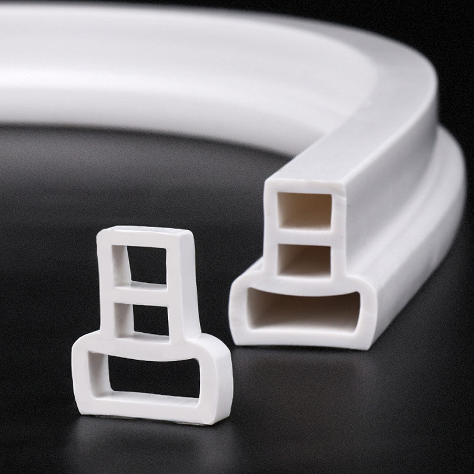 Soglia della doccia Barriera della diga d'acqua, Striscia di tenuta inferiore della porta della doccia pieghevole, Paraspruzzi d'acqua per lavello in silicone per cucina e bagno, Tappo dell'acqua Se