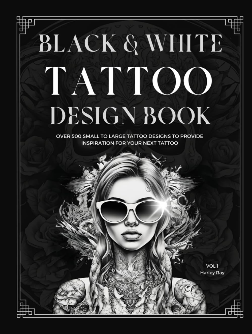 Black and white tattoo design book pour trouver une idée de tatouage précis