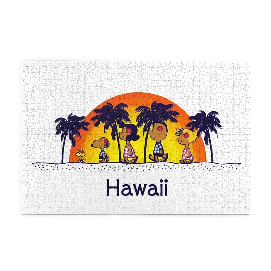 Amazon.co.jp: スヌーピー ハワイ ジグソーパズル 木製 1000