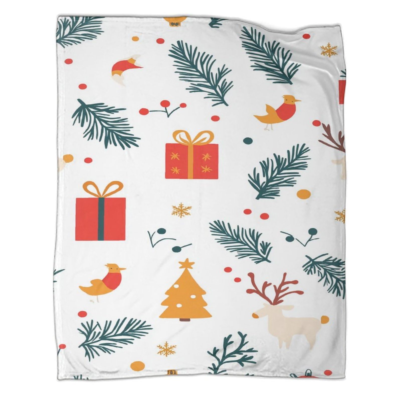 Couverture polaire ultra douce Noël flanelle couvre-lit chaud 127x152