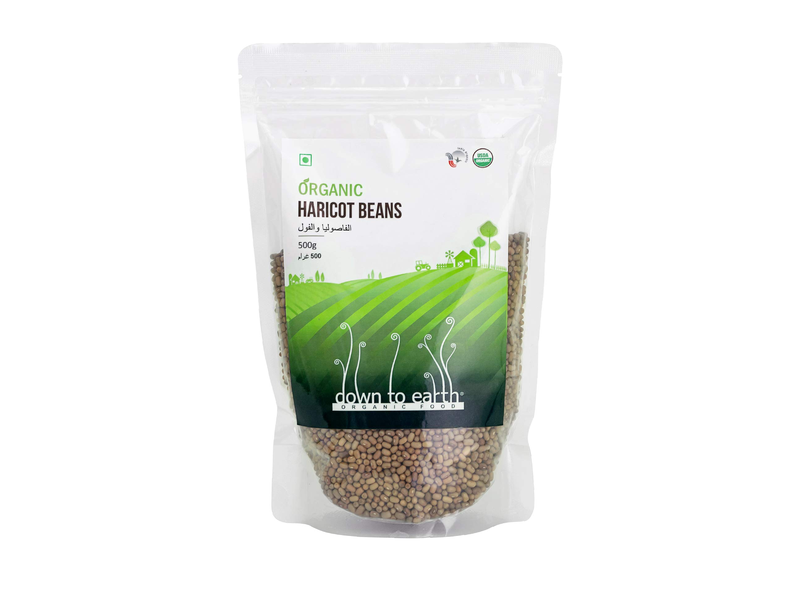 down to earth Organic FoodOrganic Haricot Beans 500 G