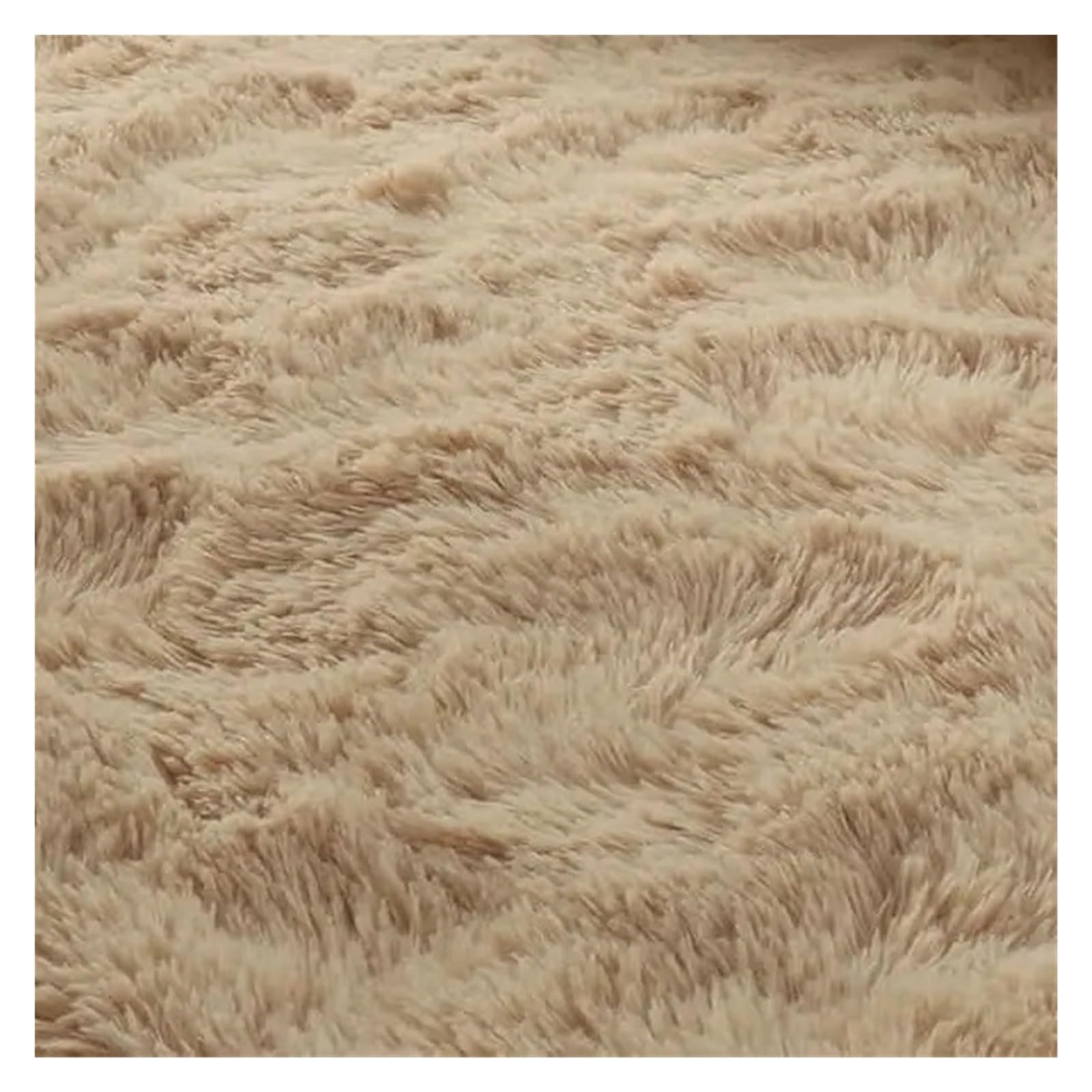 Hearth Rugs for Fireplaces Solid Colour Rug Soft, Warm And Non-Slip Living Room Sofa Mat Bedside For Bedroom Home Furnishing(Light brown,80x160cm 31x63inch)