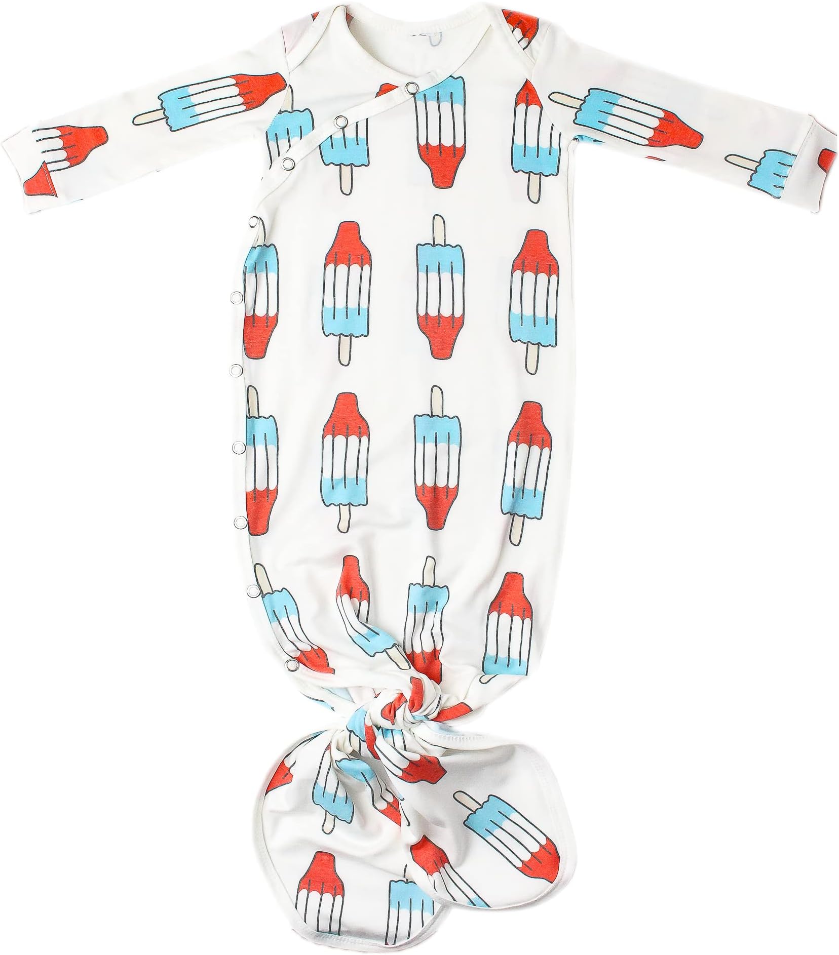 Copper Pearl Baby Gown Knotted Newborn Sleepers for Baby