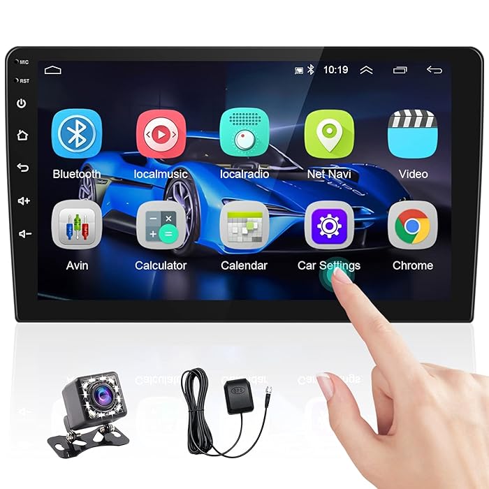Buy Hikity 10 Inch Android Double Din Car Stereo with GPS Navigation 2