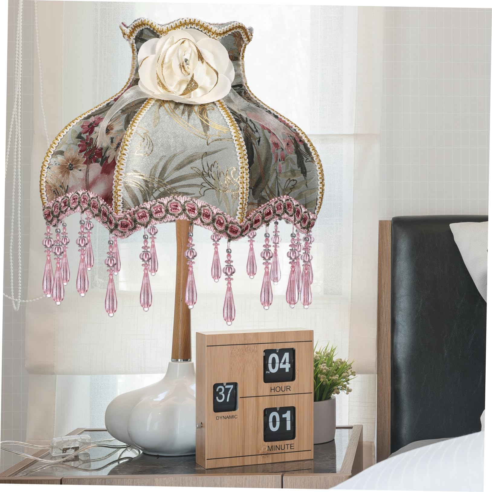 Abat-Jour De Table - Rustiques - Couvre-Lampes En Lin - Gris - Adulte