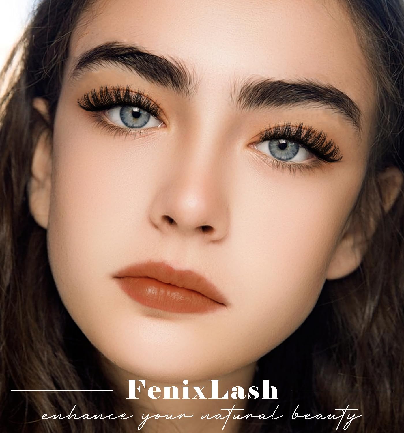 FenixLash False Eyelashes Natural Cat Eye Lashes Wispy Fake Eyelash Strip Lash Mink Lashes Pack Fluffy Eye Lashes Natural Look Short Cateye Lash Strips (Volume Cluster)
