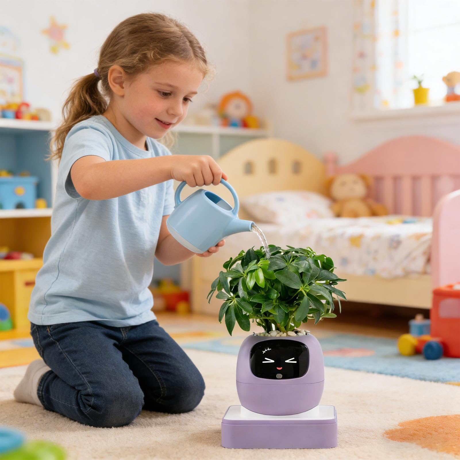 Pot de Intelligent Conseils D'Entretien Des Et Styles Multiples | Pot De Fleurs Pothos Pour Intérieur, Bureau, Salon, Chambre, Balcon, Terrasse, Débutants, Anniversaire Et Saint-Valentin