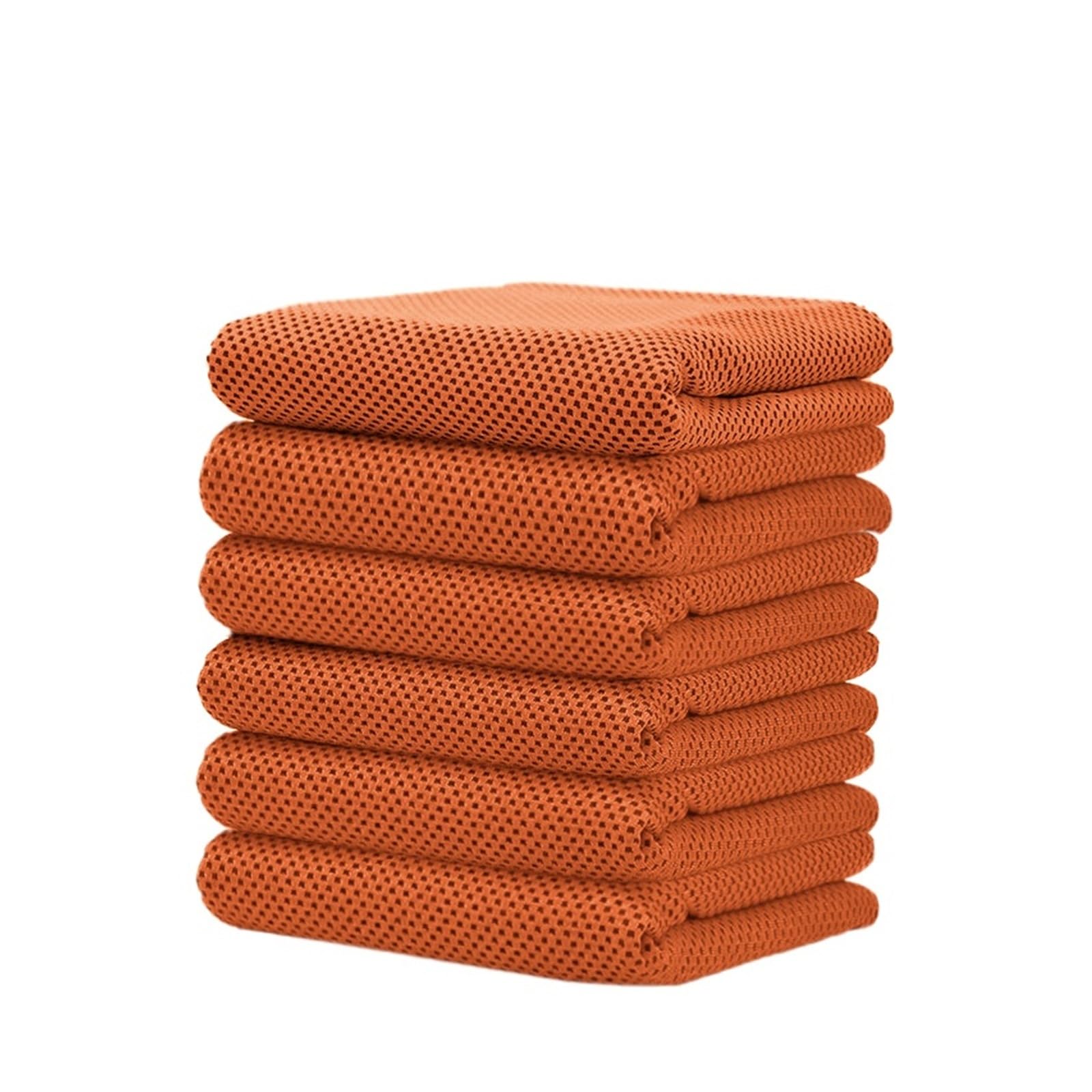 HNULGVI Cooling towel 6Pcs Cooling Towels 90x30cm Soft Breathable Quick-Dry(6 Pcs Orange)