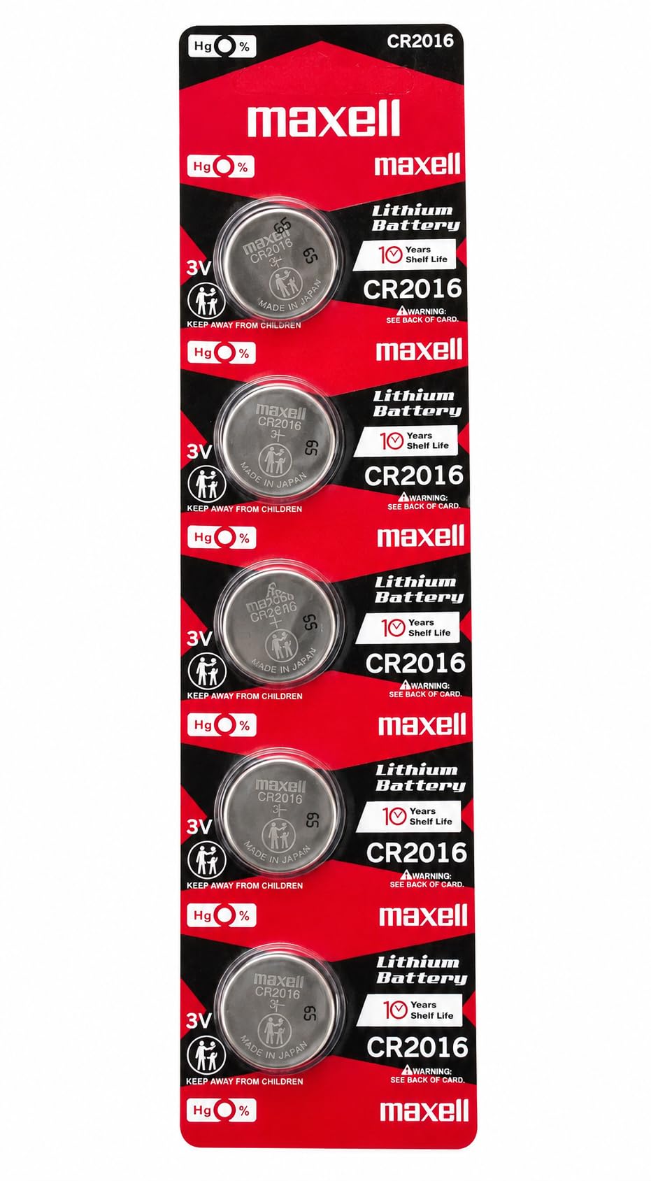 Maxell Lithium Battery - CR2016-3v - 5 Battery-image-31