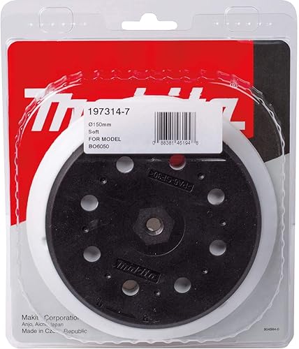 Miniatura 7 de Makita 197314-7 Almohadilla redonda de lijado de 6 pulgadas, gancho y bucle, suave