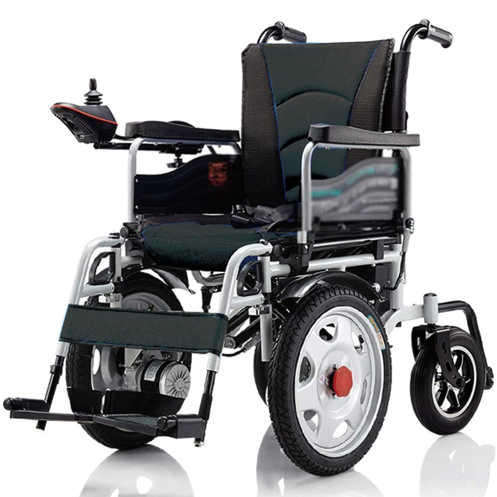 Silla De Ruedas Eléctrica Portátil, Scooters De Movilidad Motorizados, Potente Motor Dual Silla De Ruedas Compacta Con Ayuda De Movilidad, 20KM Silla Ruedas Electrico (Noir)