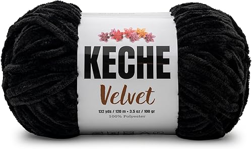 Miniatura 35 de Keche Hilo de terciopelo para ganchillo, manta de felpilla suave, voluminosa, hilo amigurumi, 3.53 oz (132 yardas), color menta