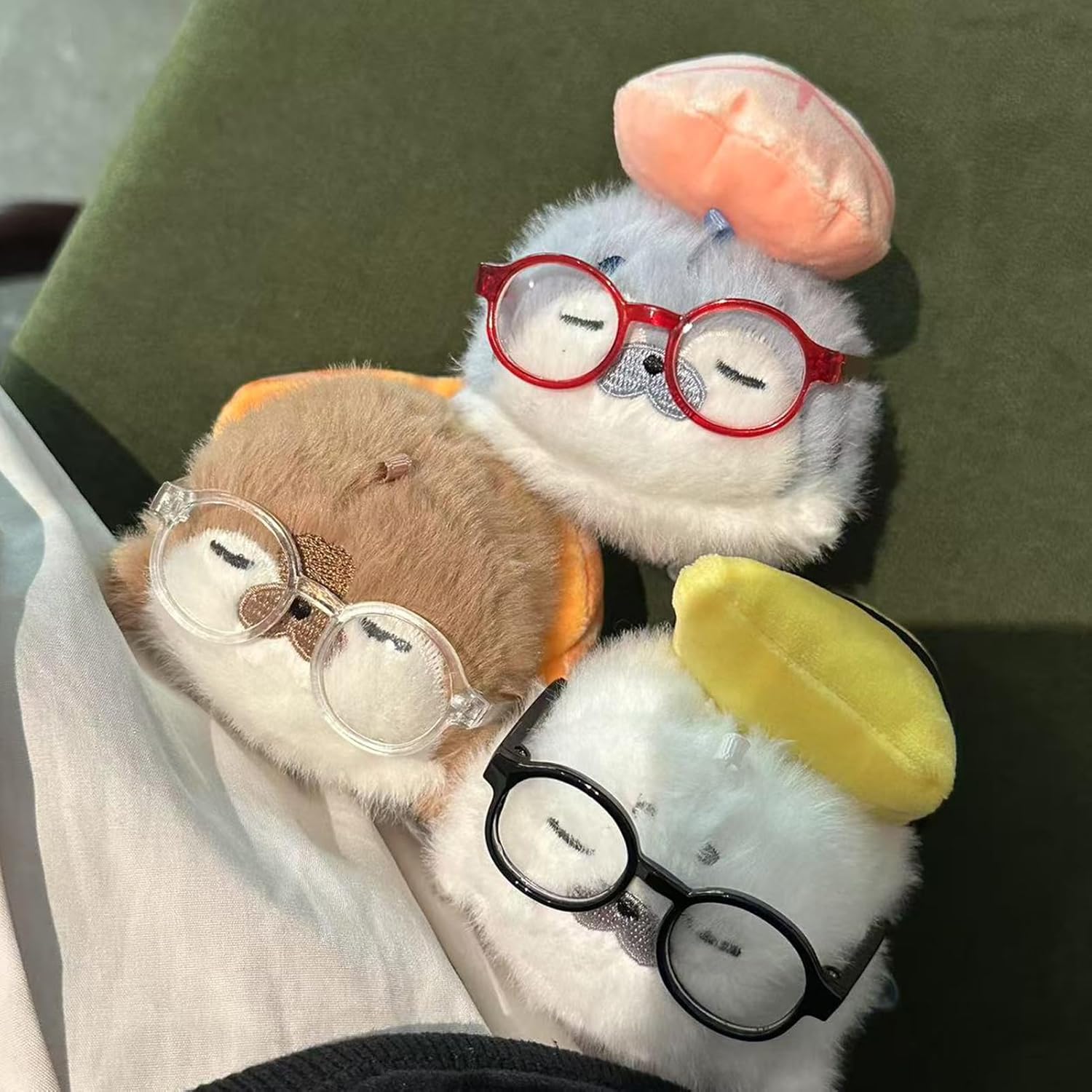 Sea Otter Plush Keychain Toys Cute Sushi Seal Stuffed Animals Pendant for Backpack - Image 6