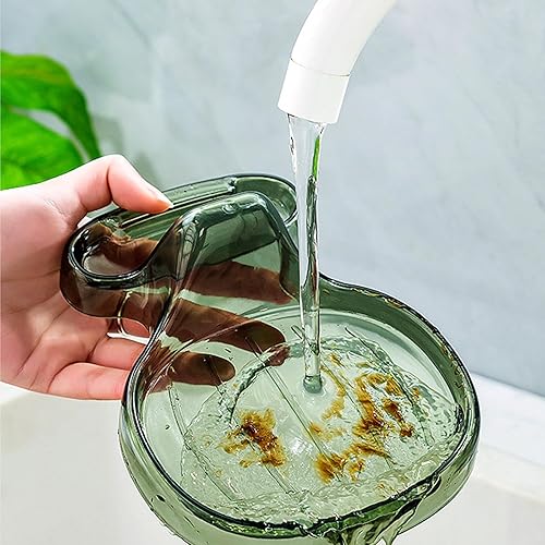 Miniatura 6 de Soporte para cucharas y tapas, 2 piezas con soporte para tapa, soporte para cucharas sin goteo para estufa de encimera, soporte de cuchara limpio