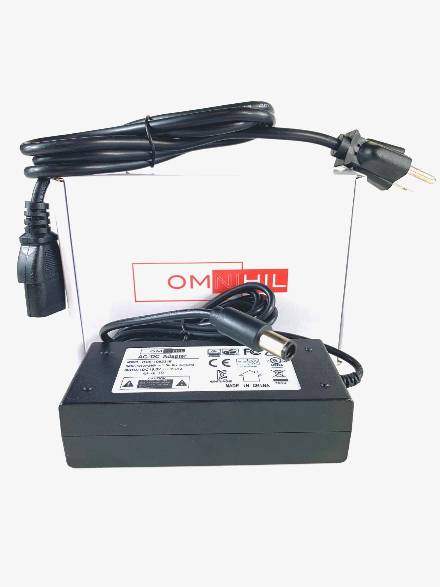 Omnihil AC/DC Adapter Compatible with Adapter Tech ATS050T-P/A121 50 Watt Power Supply Adaptor