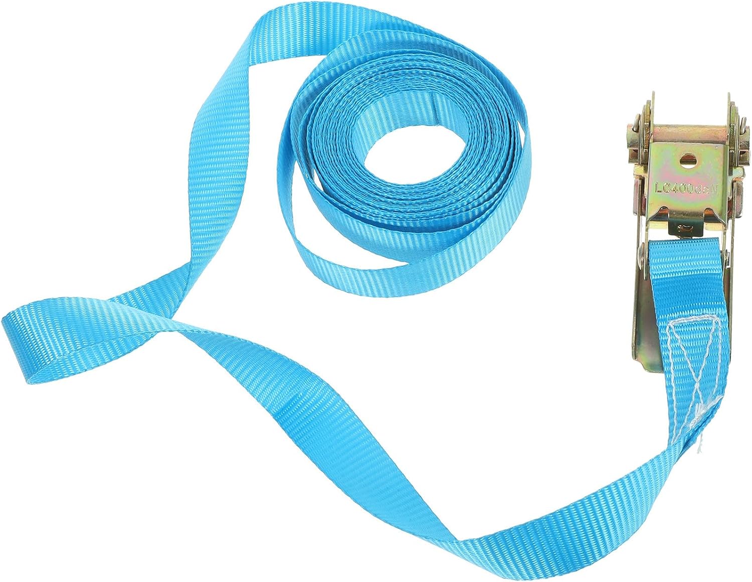 Kichvoe 4pcs 2.5cm X 5m Ratchet Straps Tie with Hooks Cargo Tightening Straps Motorcycle Luggage Fixing for Moving and Securing Loads