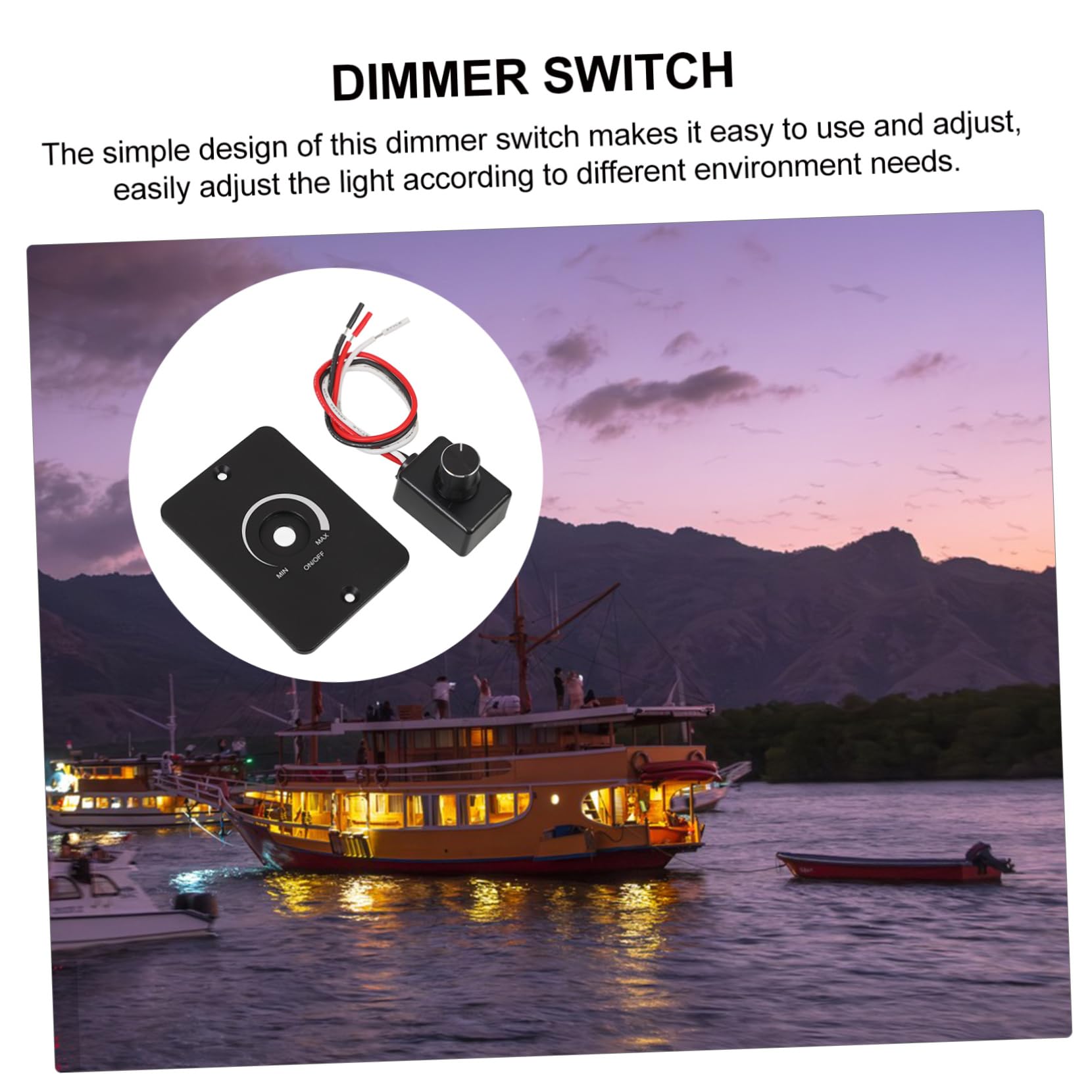 5piezas Interruptor De Luz Led Para Automóviles y Controlador Pwm De Intensidad Para Iluminación De Caravanas y Rv