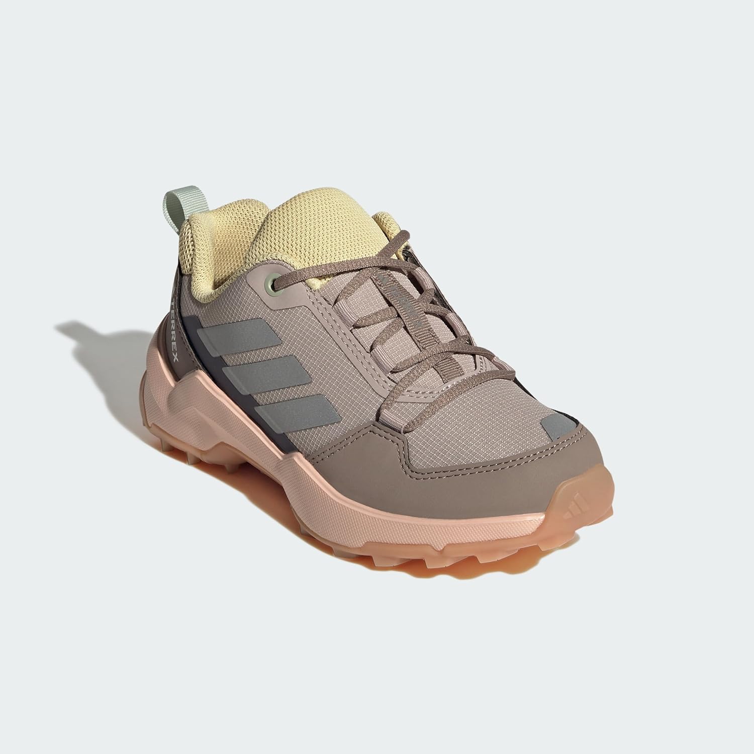 adidas Unisex Terrex AX4R Endless Ripstop Low Top Hiking Shoes (Little Kid/Big Kid) Gum/Semi Impact Orange/Wonder Taupe 5 Medium