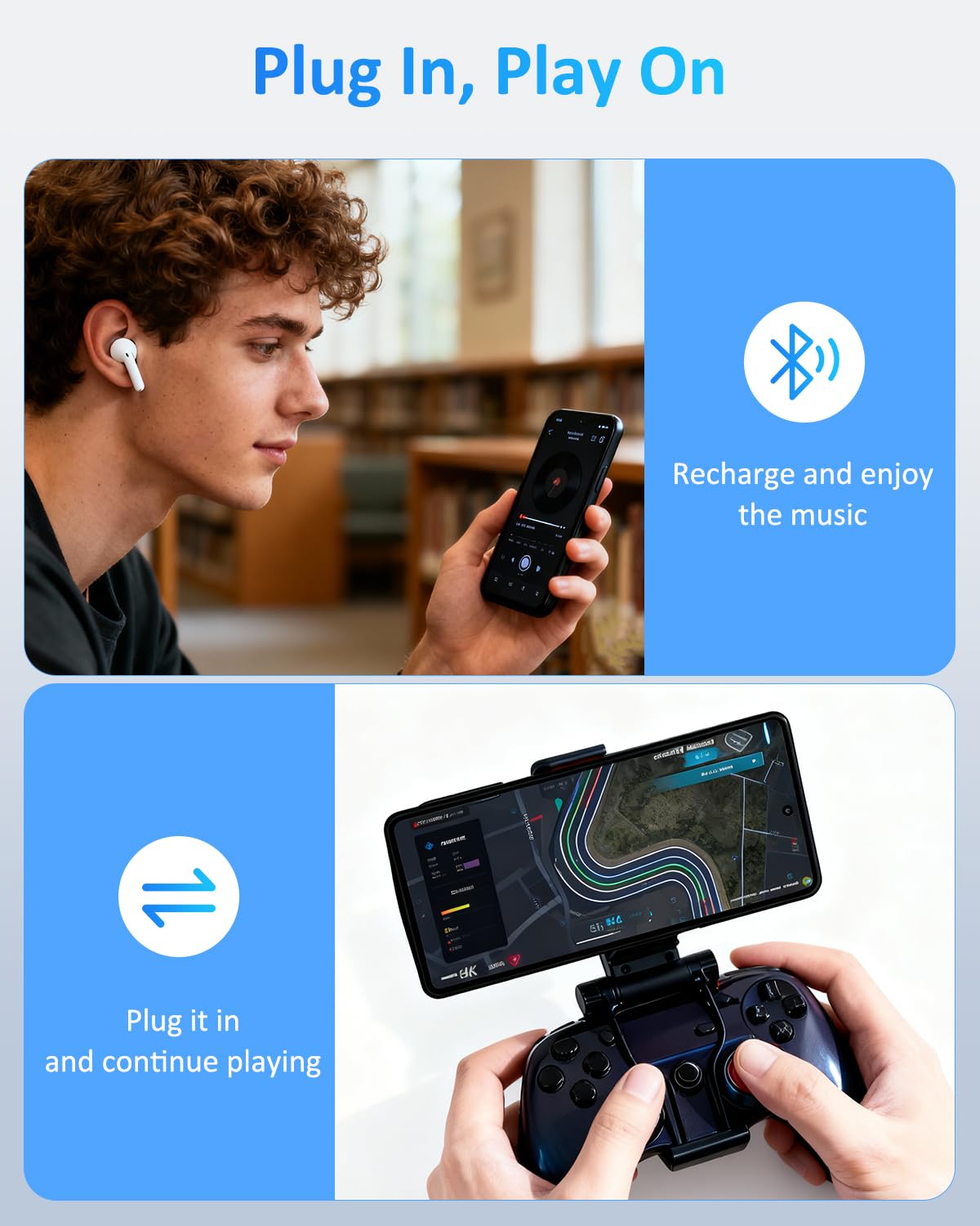 Funda de batería para Samsung S22Ultra/S23Ultra (6.8 Pulgadas), 15000 mAh, Ultrafina, de Alta Capacidad, magnética, Recargable, Carga extendida, Cargador portátil, Color Negro