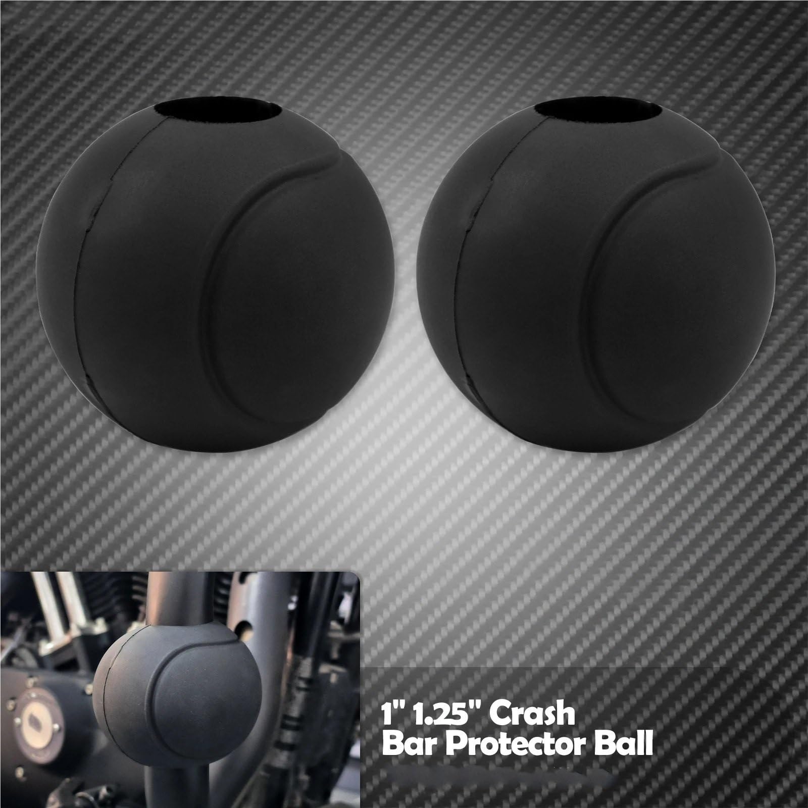 Protectores de Motor para Motos 2 Protectores de Barra de Choque para Motocicleta de 1" a 1,25", de 22 a 32 mm, compatibles con Harley. Amortiguador de Motocicleta